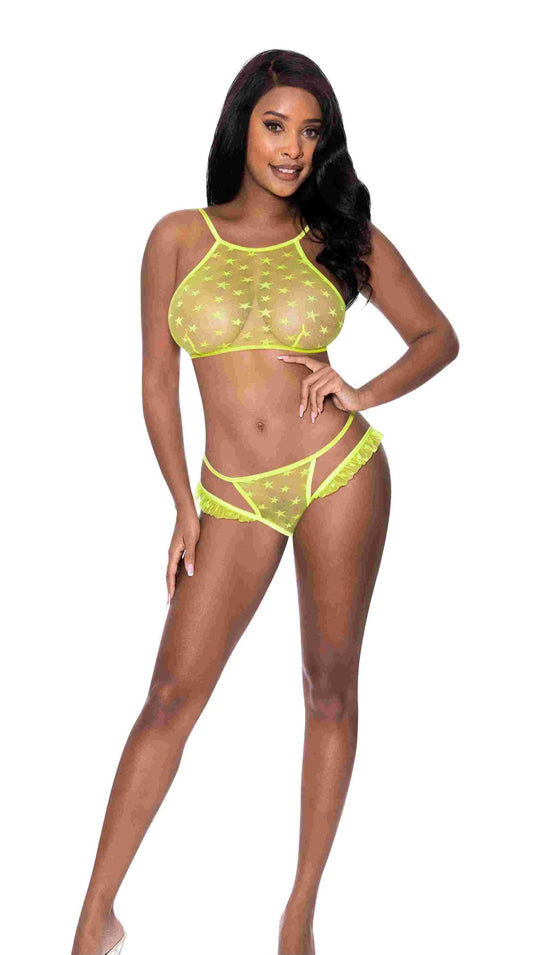 Love star neon yellow