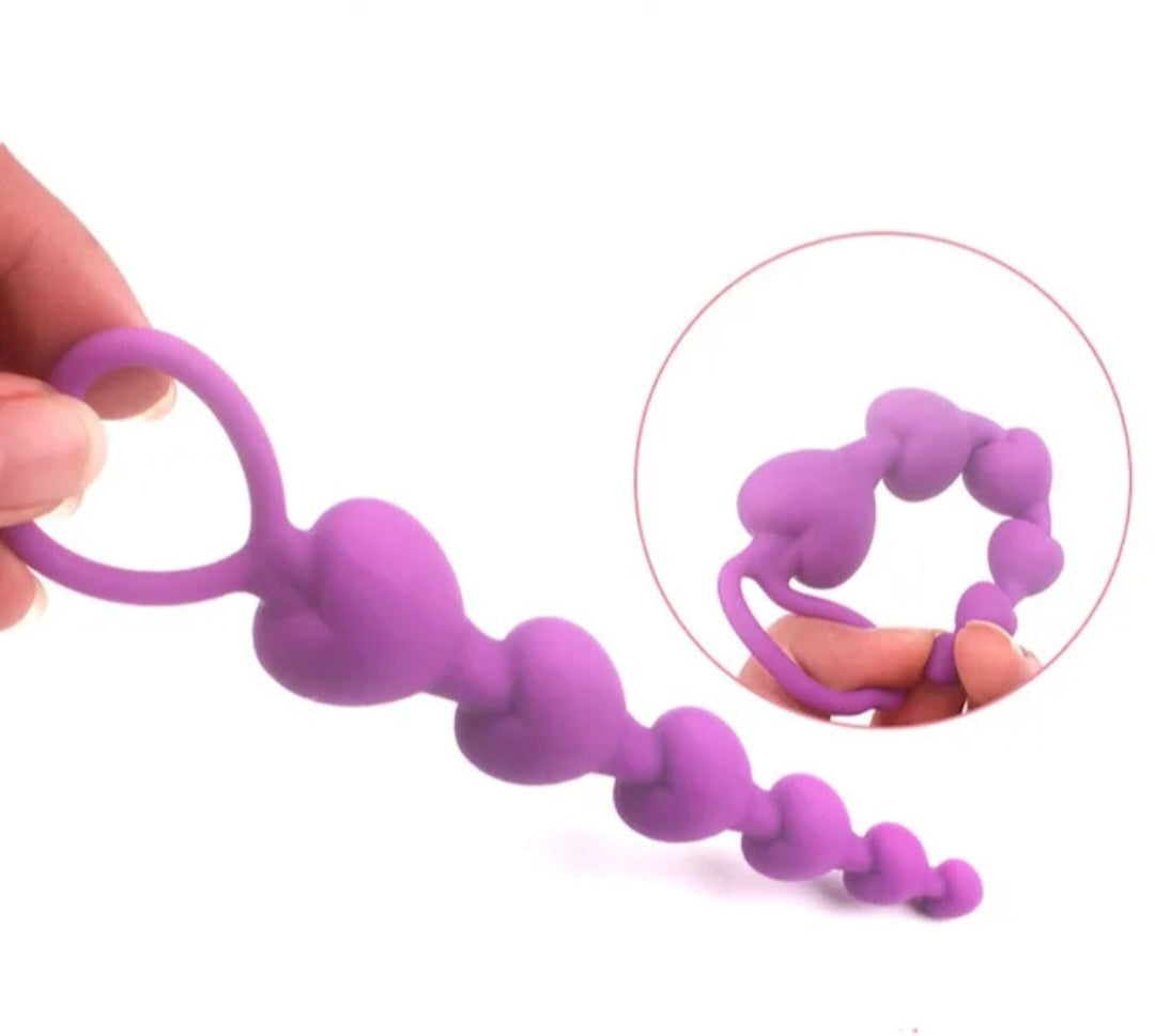 Heart anal beads