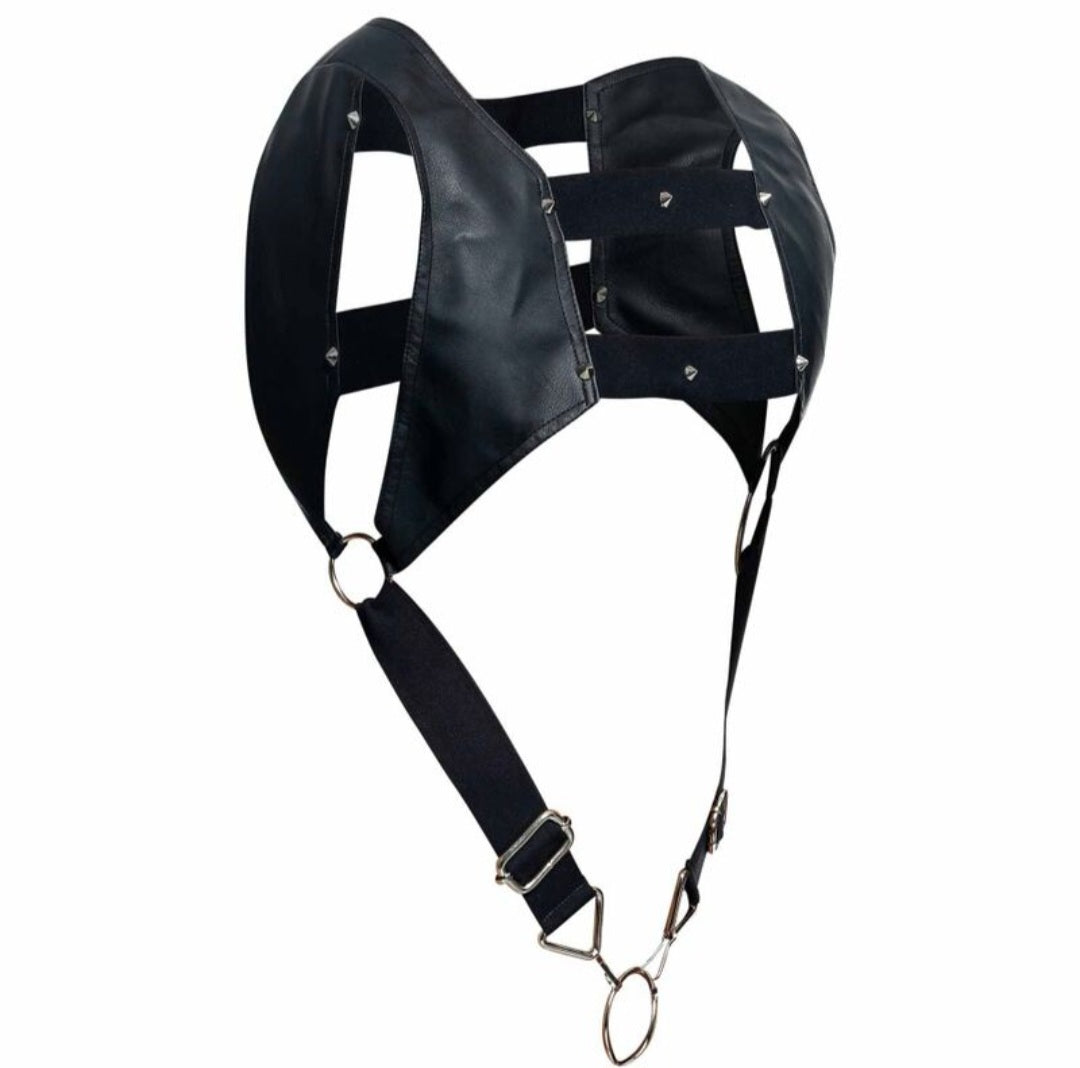 Dungeon crop top c-ring harness